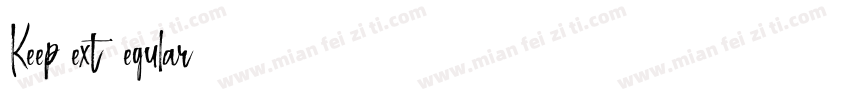 KeepText Regular字体转换